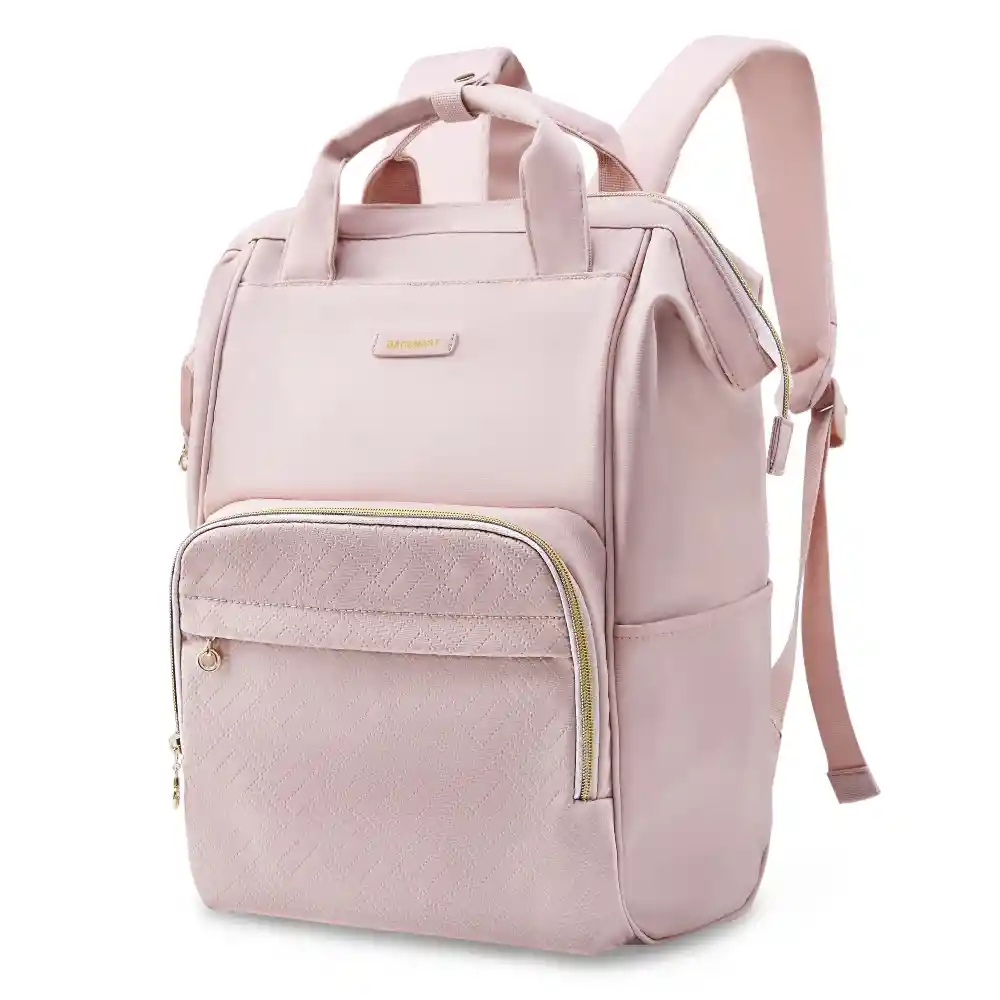 Bagsmart Mochila De Viaje Notebook 15.6" Rosado