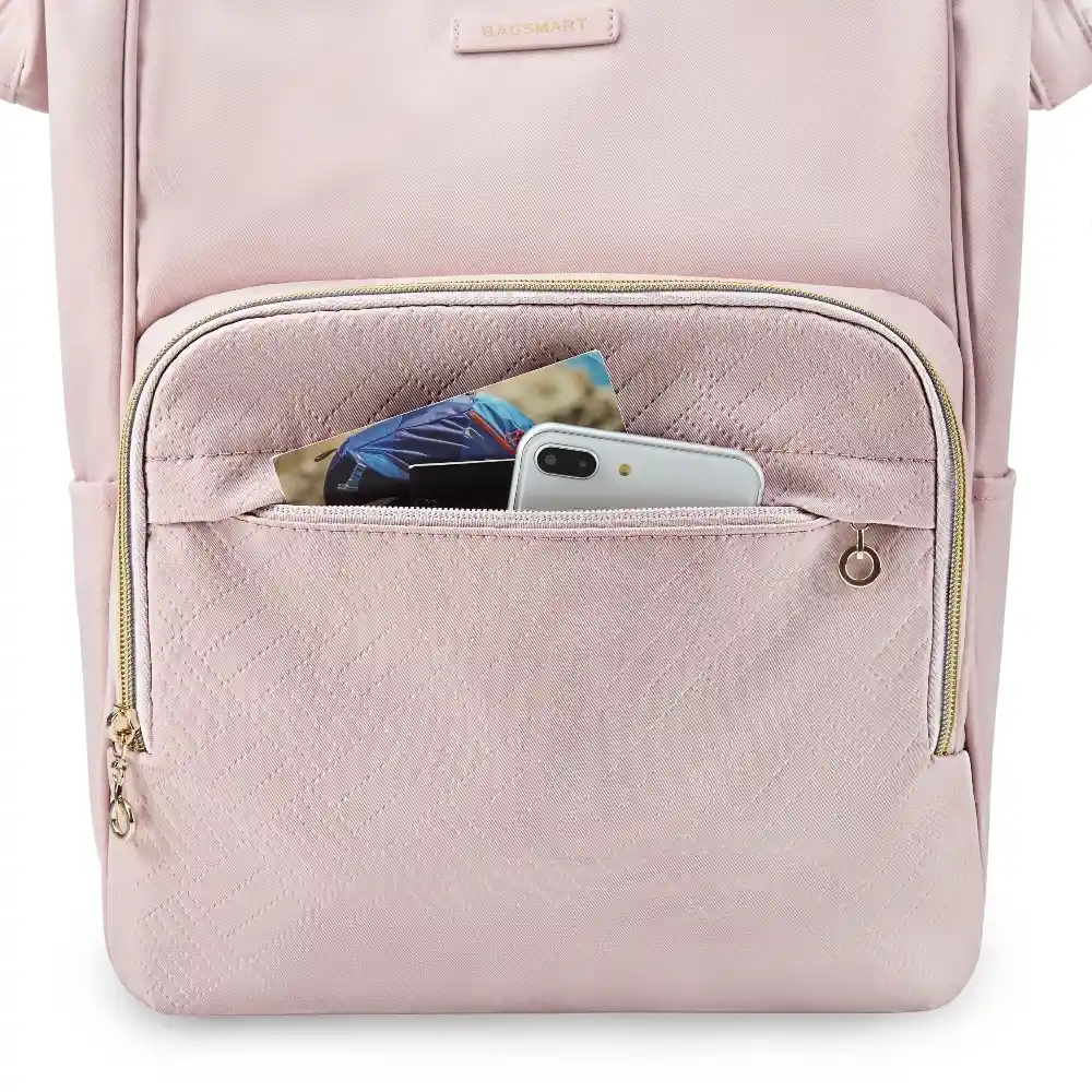 Bagsmart Mochila De Viaje Notebook 15.6" Rosado