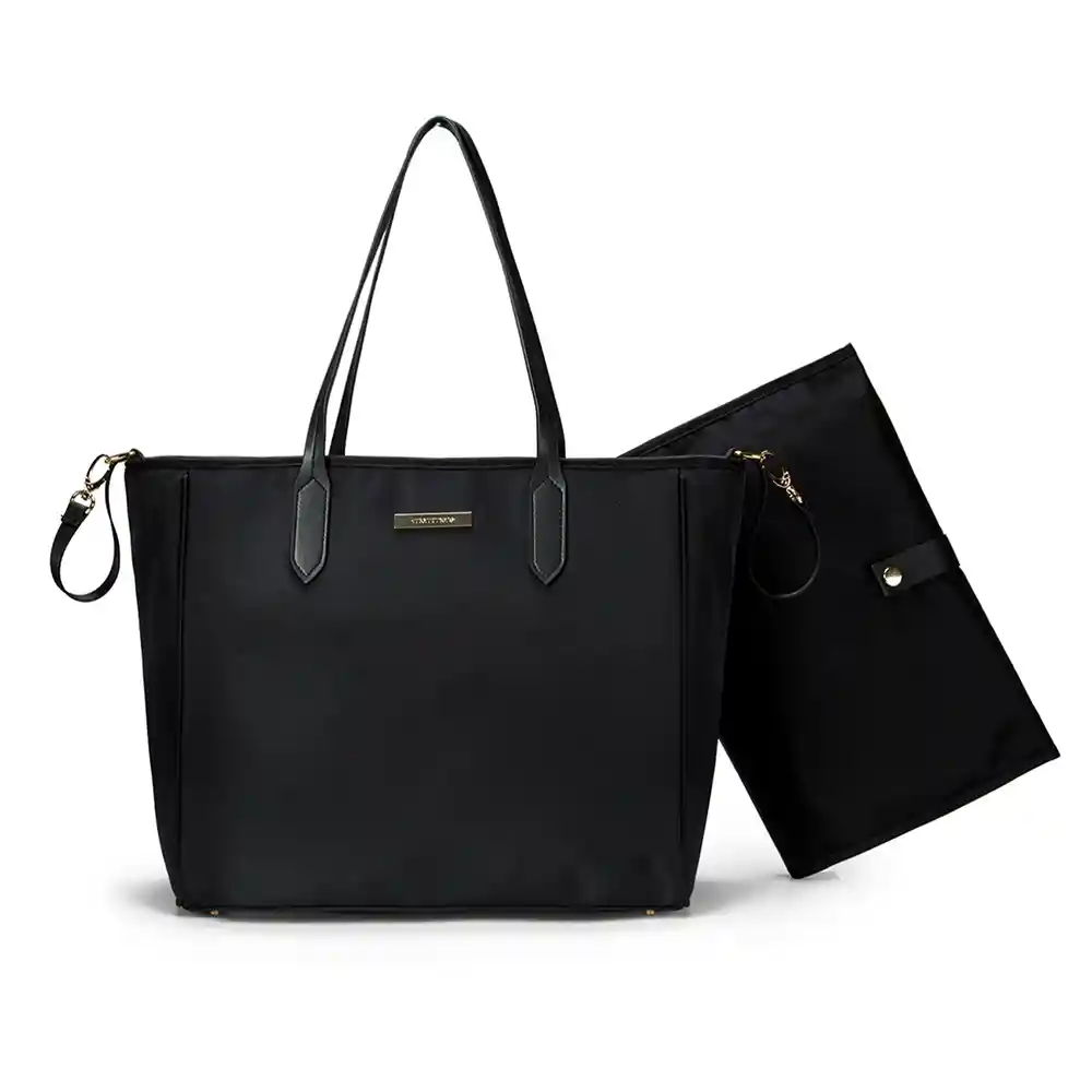 Bolso Grande Para Pañales Toty - Negro