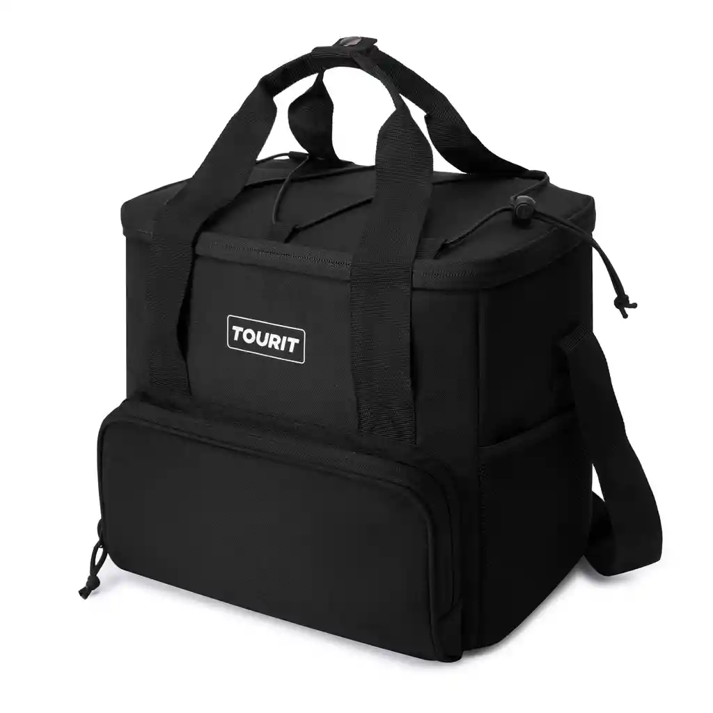 Tourit Cooler Bag Refrigerador Aislado Portátil De 14l -negro