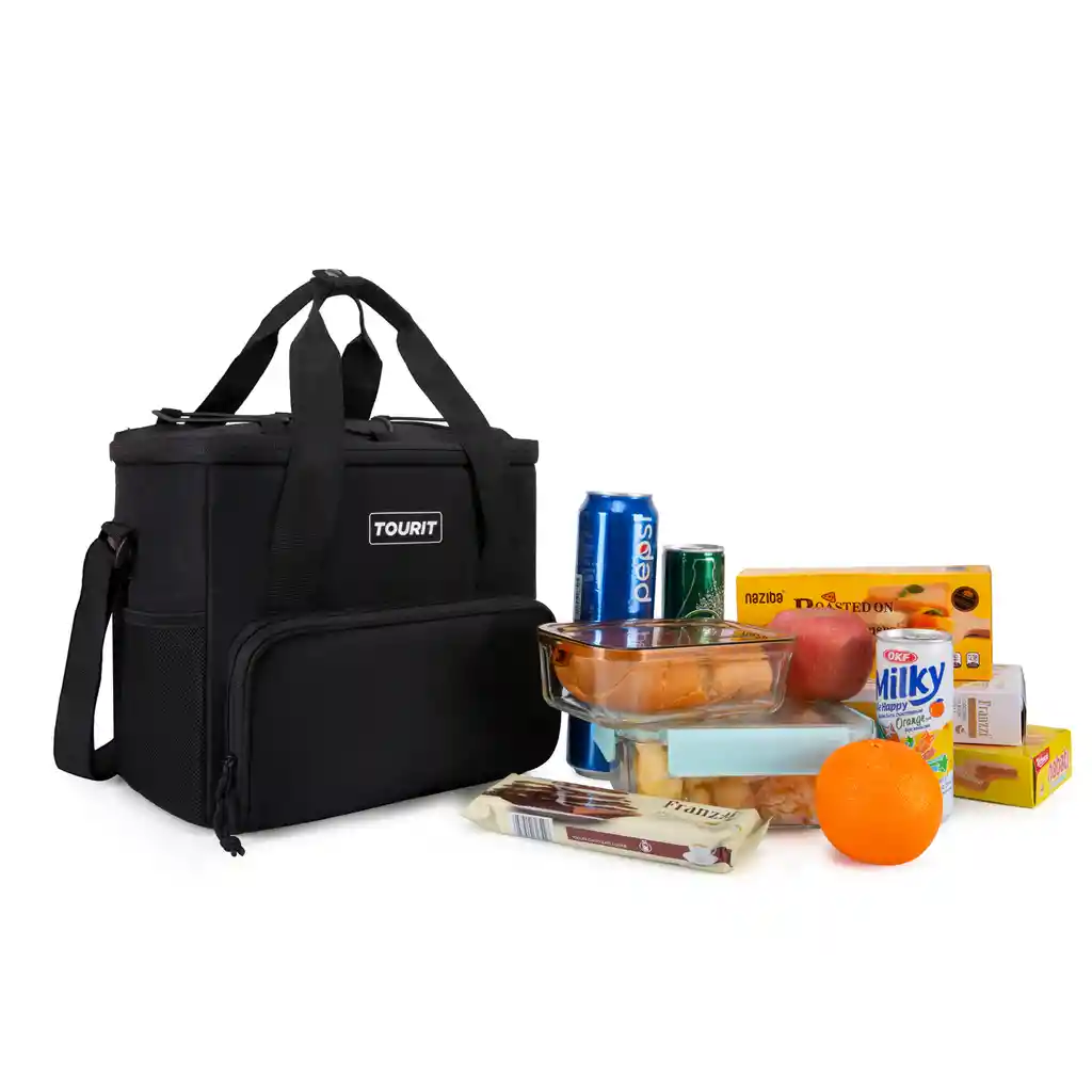 Tourit Cooler Bag Refrigerador Aislado Portátil De 14l -negro