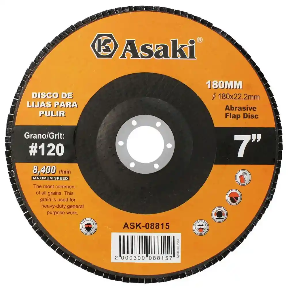 Disco De Lijas Para Pulir 7"pulgadas X 180milimetros (asaki)