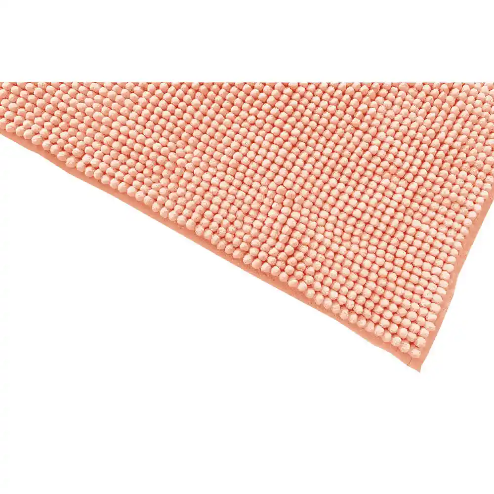 Piso De Baño Krea Shaggy Microfibra 40X60Cm Coral