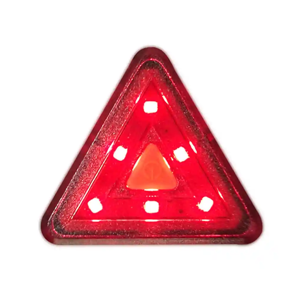 Luz Trasera Triangular Led Recargable