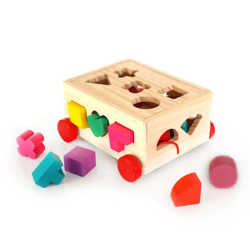 Juego De Encaje De Madera Motricidad Niños Didáctico