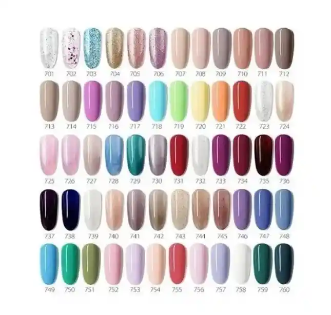 X6 Esmalte Venalisa Perman-ente - 120+ Colores Para Elegir