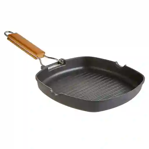 Sarten Parrilla Cocina Grill Cuadrado Antiadherente 24 Cm
