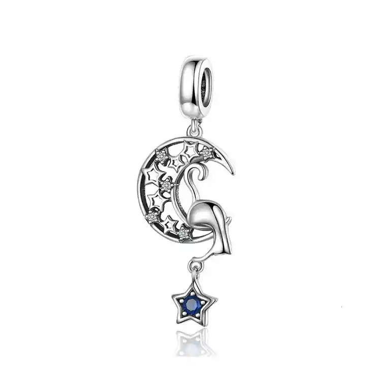 Charm Colgante De Media Luna