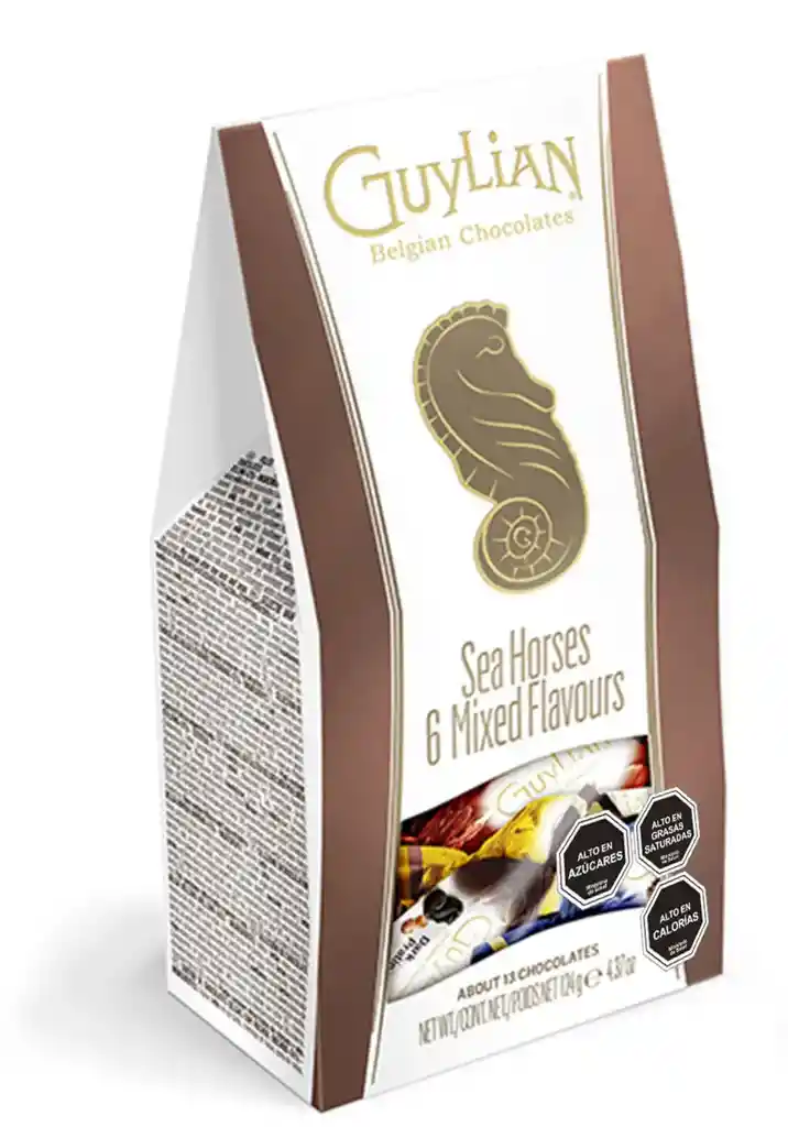 Bombones De Chocolate Belga Guylian Mix 6 Flavors 124 Grs.