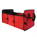 Bolso Organizador Cooler Plegable Maletero Auto Rojo