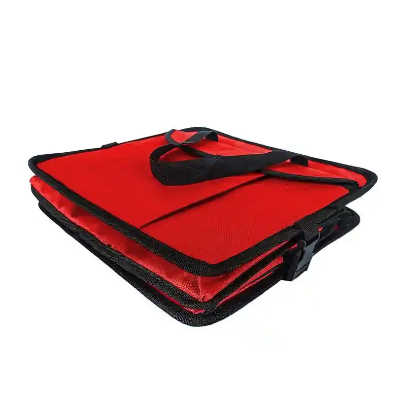 Bolso Organizador Cooler Plegable Maletero Auto Rojo