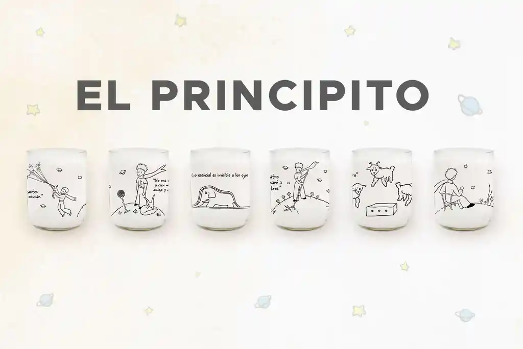 Principito Mini Juego De 6 Vasos