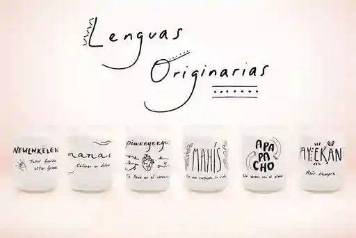 Lenguas Originales Juego De 6 Vasos