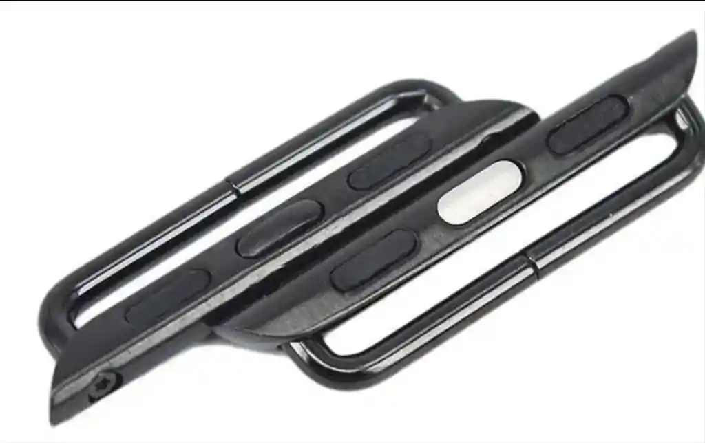 Adaptador Correa Para Apple Watch Negro / Plateado