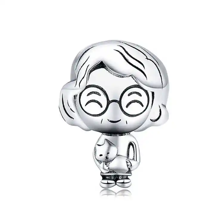 Charm Abuela Con Gatito