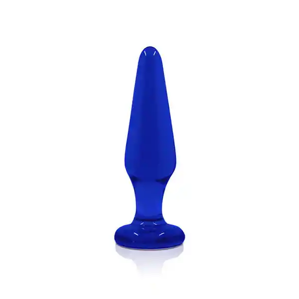 Plug Anal De Cristal Mediano – Azul