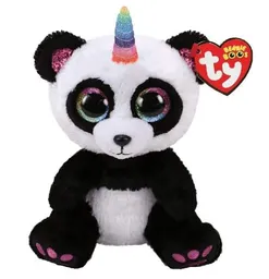 Ty Peluche Beanie Boos Paris Panda Unicornio Mediano 36478