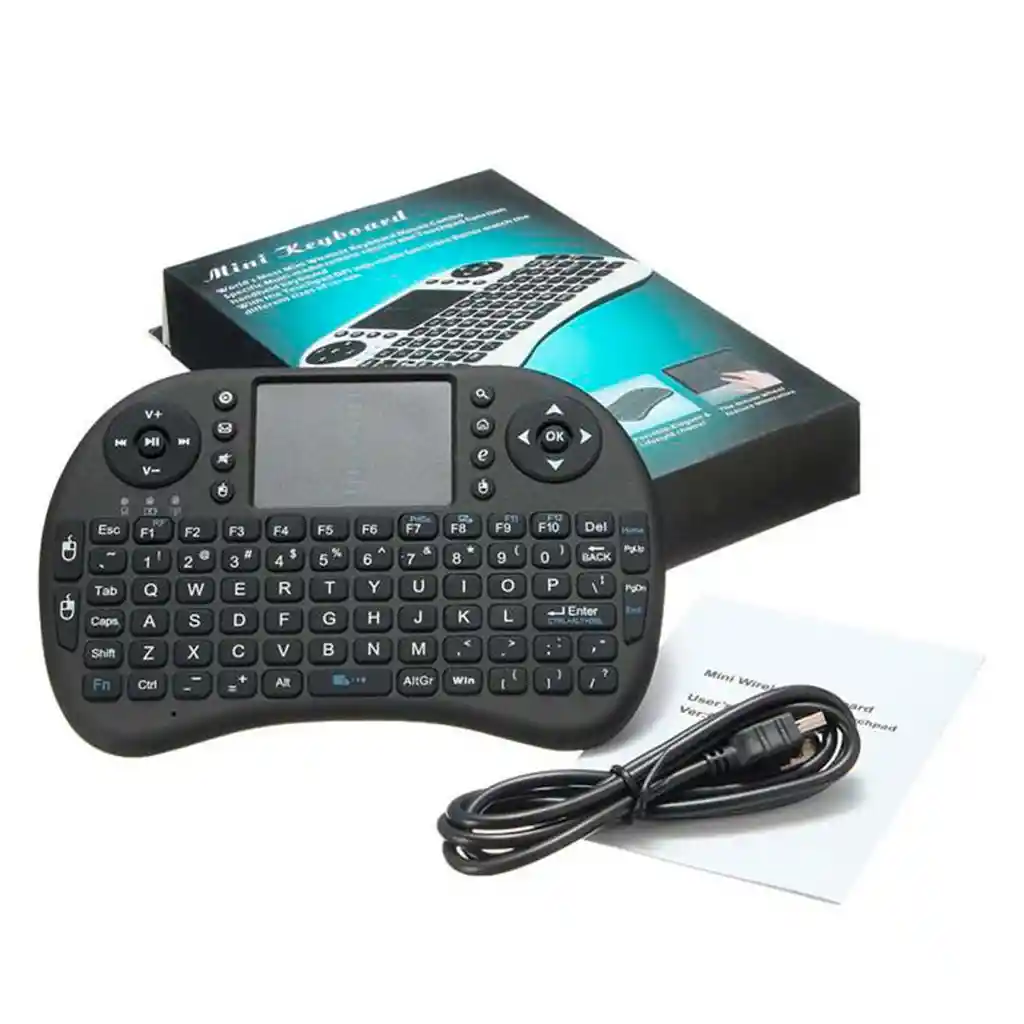Mini Teclado Inalambrico Touchpad Smarttv Usb