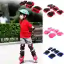 Set Protección Niño 6 Piezas Patines Roller Skate Deportes Azul