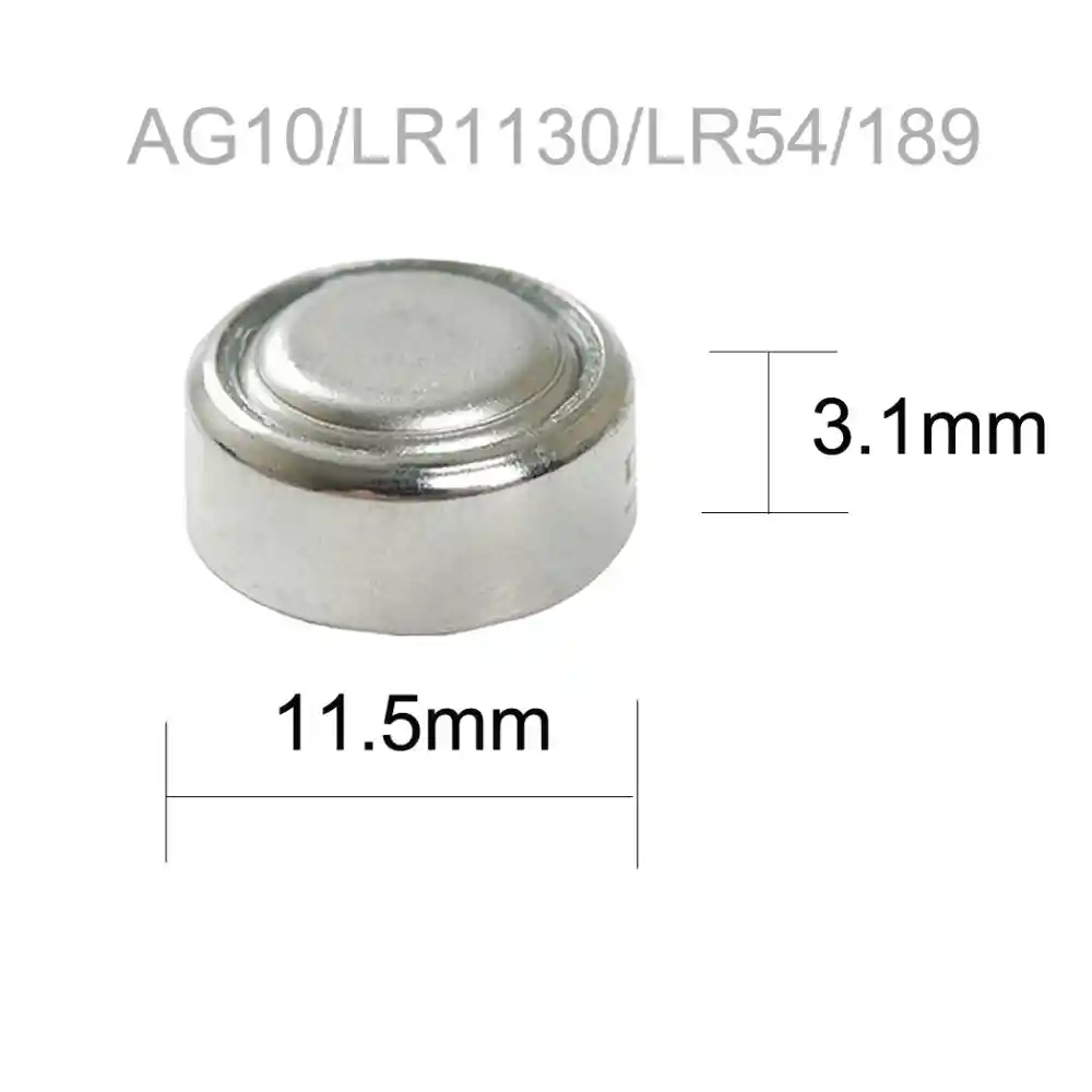Pack 10 Pilas Ag10 Lr1130gabutton Cell Tipo Reloj Alkalina