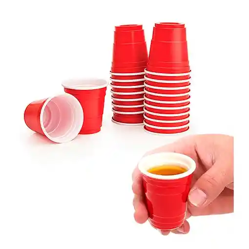 Vasos Shot Rojo