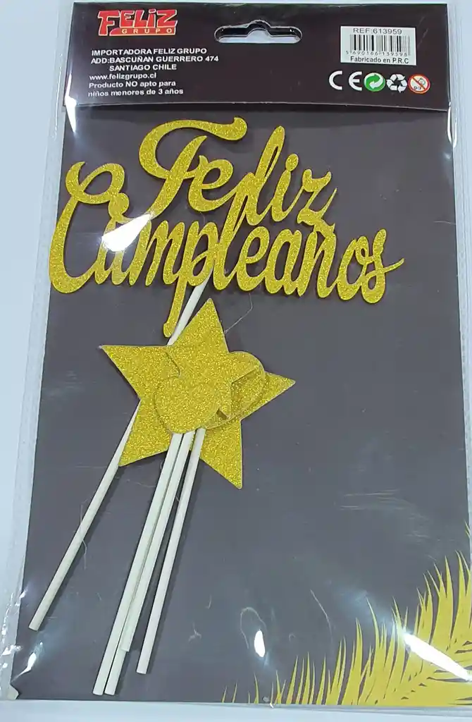 Topper Feliz Cumpleaños