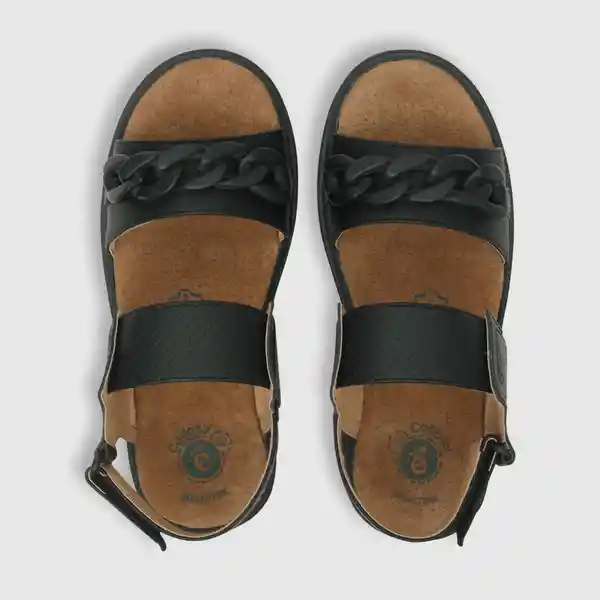 Sandalias Plataforma de Niña Negro Talla 30 Colloky