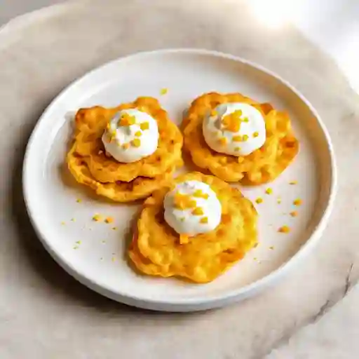 Arepitas Con Nata Y Queso Frito