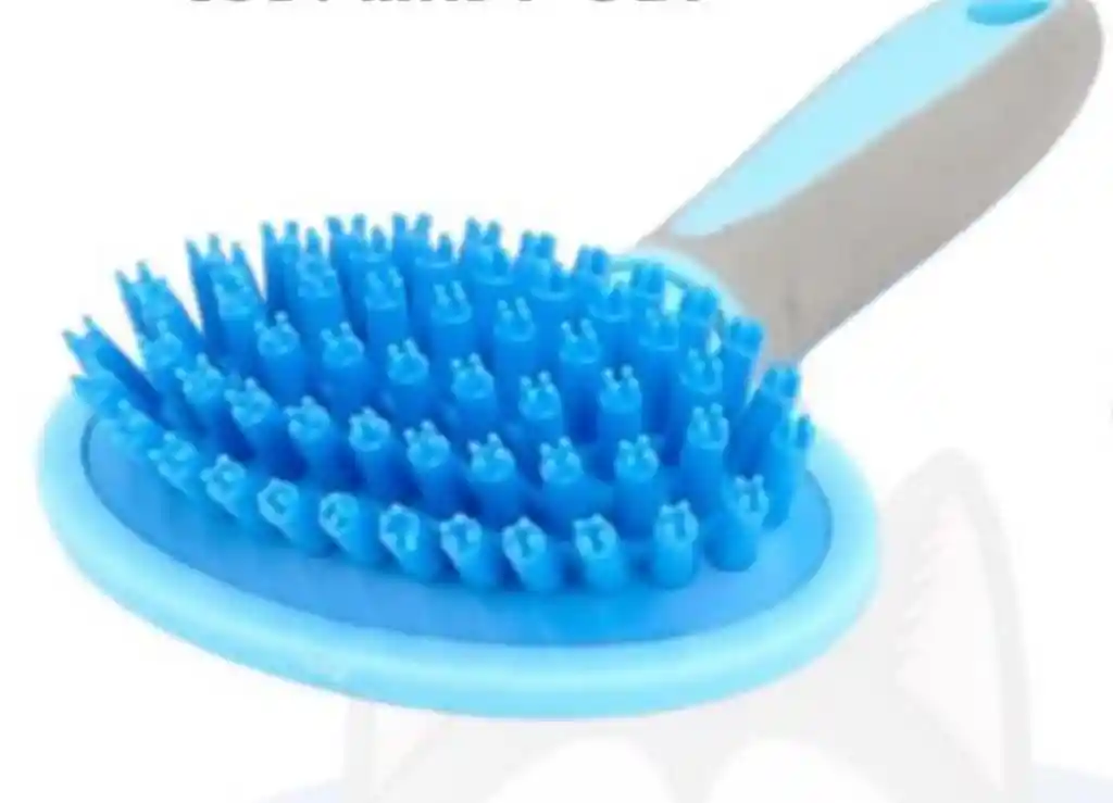 Rasqueta Ovalada Goma Rosado