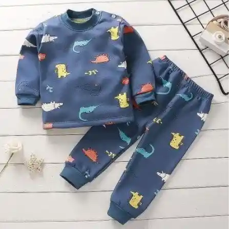 Pijamas Térmicos Blue Dino 5-6 Años