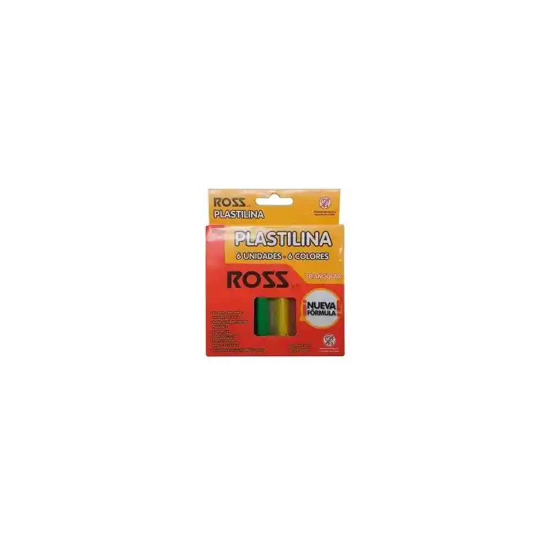 Plasticina Triangular Ross 6 Colores