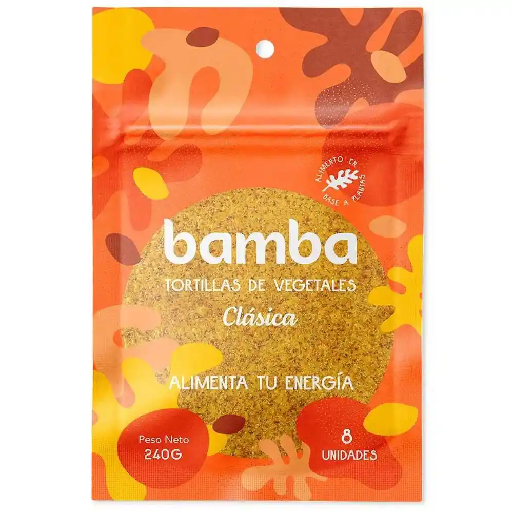 Bamba - Tortilla De Vegetales Clásica (vegana, Sin Gluten) 240 Grs
