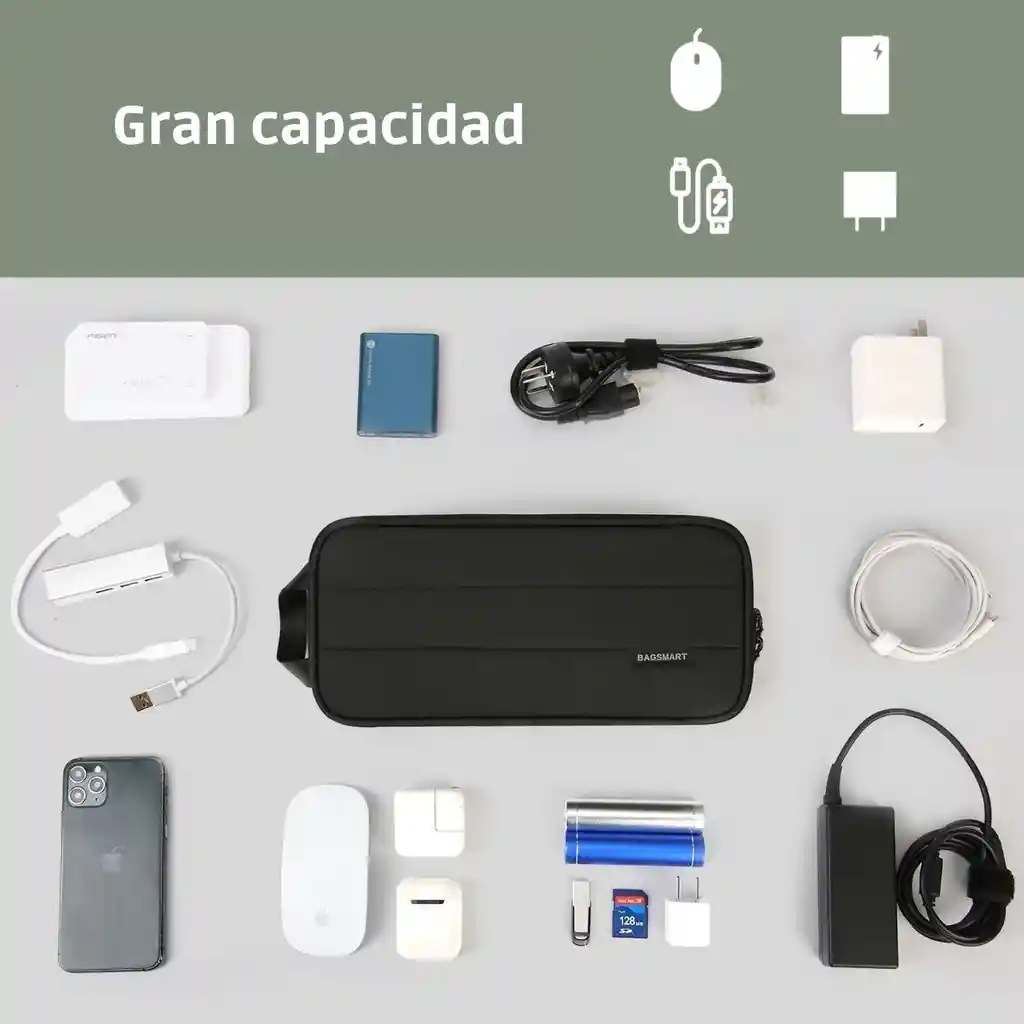 Bagsmart - Organizador De Cables Neo Dusk - Negro