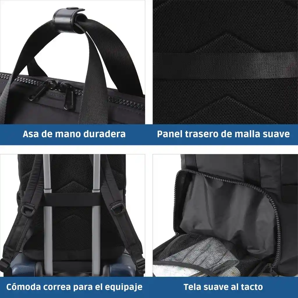 Bagsmart - Mochila Para Notebook De Hasta 15.6" Impermeable - Negro