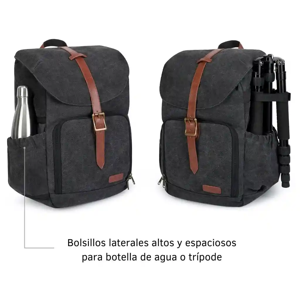 Bagsmart - Mochila Para Cámara Anniston - Negro