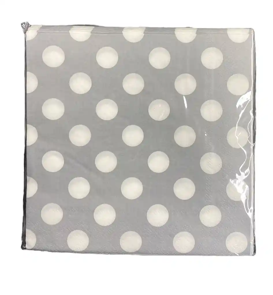 Servilletas Lunares Blancos 20 Pcs 33x33cm