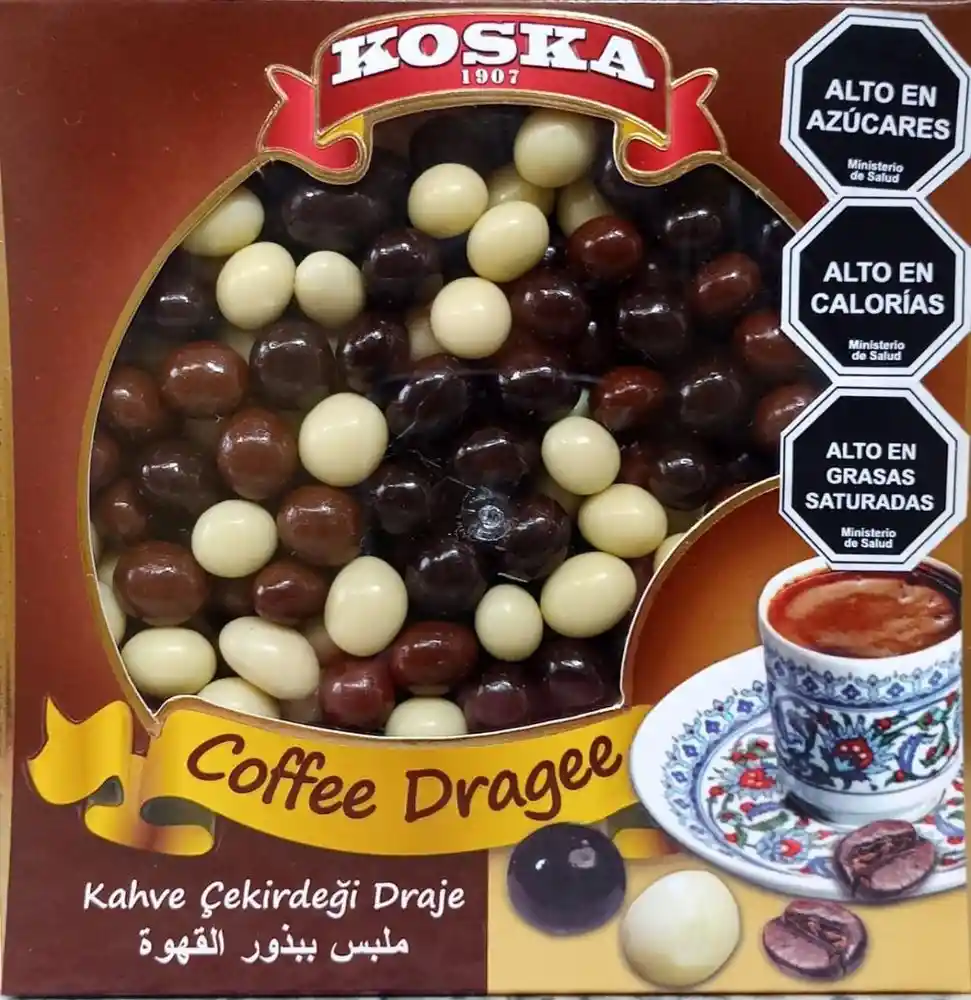 koska granos de cafe cubiertos de Chocolate 220g
