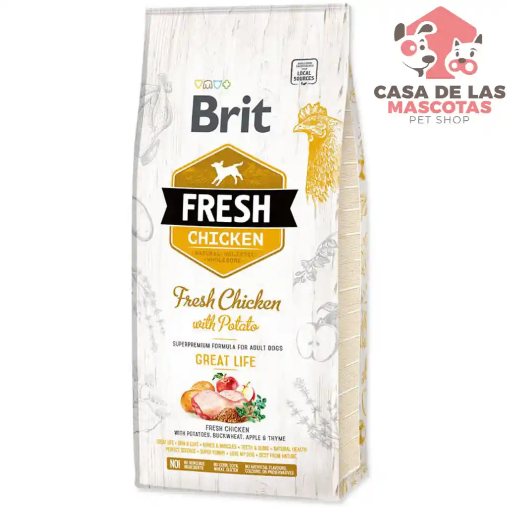 Brit Fresh Adulto Great Life Chicken 2.5 Kilos