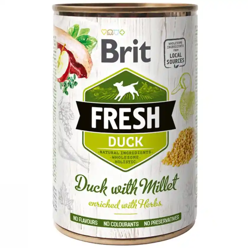 Brit Latafresh Duck And Millet 400 Gramos