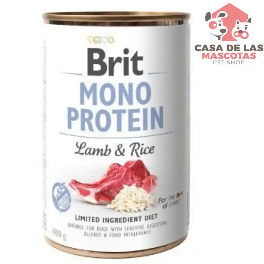 Brit Latamono Protein Lamb And Rice 400 Gramos