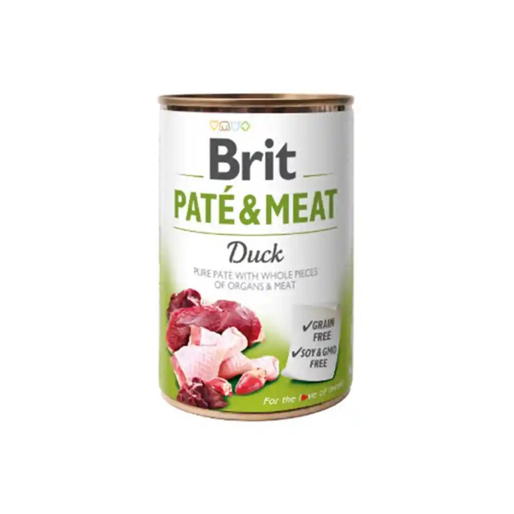 Brit Latapate Y Meat Duck 400 Gramos