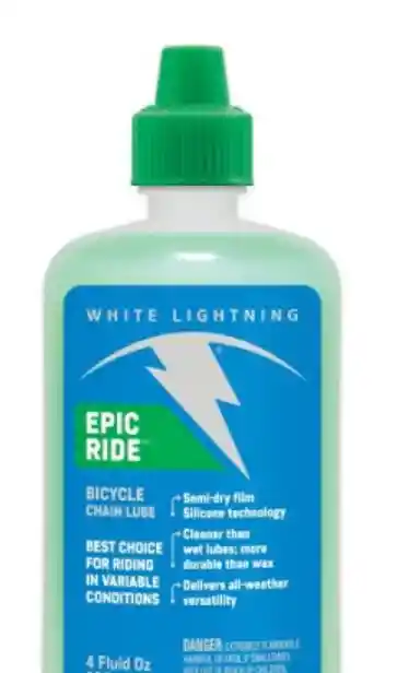 Lubricantes Para Cadenas White Lightning "epic Ride" 120ml