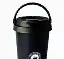 Termo Metálico Estilo Vaso Café Con Argolla 450ml Negro