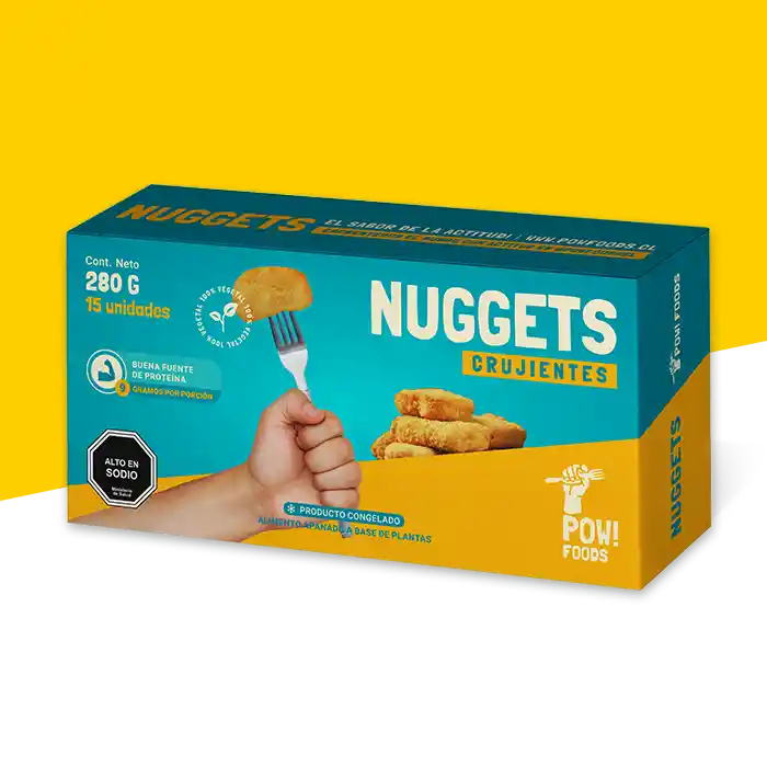 Nuggets Crujientes Veganos 280 Gr Pow Foods