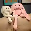 Peluche De Conejitos Largos Estirables Rosa