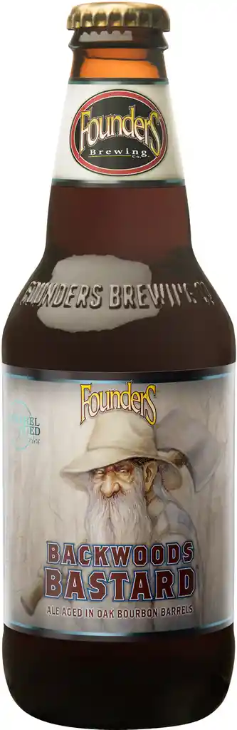 Founders Backwoods Bastard (scottish Wee Heavy Bourbon Barrel Aged) Botella 355cc