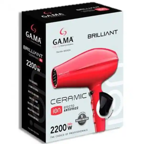 Secador Ga.ma Brilliant Rojo