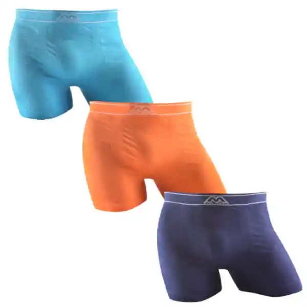 6 Pack Boxer Corto Sin Costuras Algodón