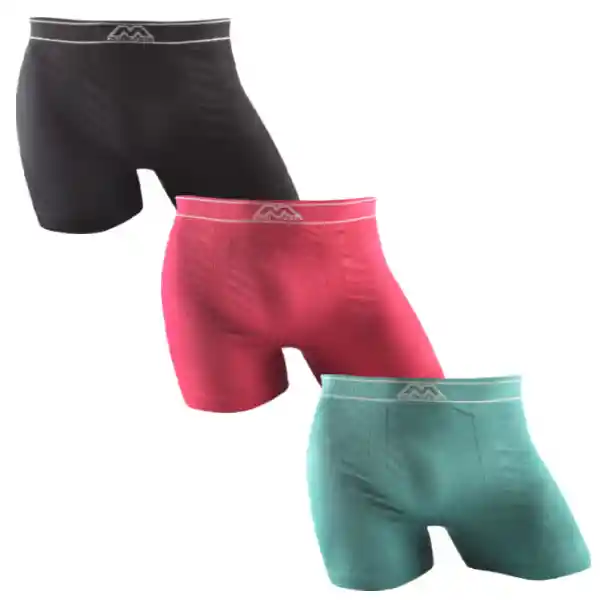 6 Pack Boxer Corto Sin Costuras Algodón