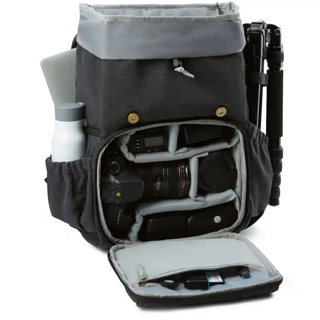 Bagsmart Mochila Para Camara Y Notebook De 15" - Negro